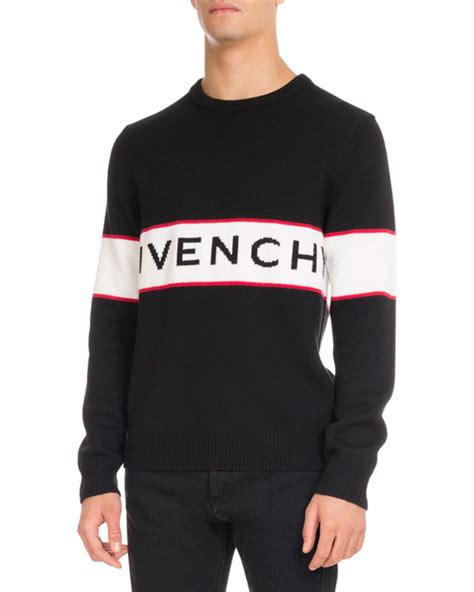 givenchy logo stripe sweater|givenchy sweaters for men.